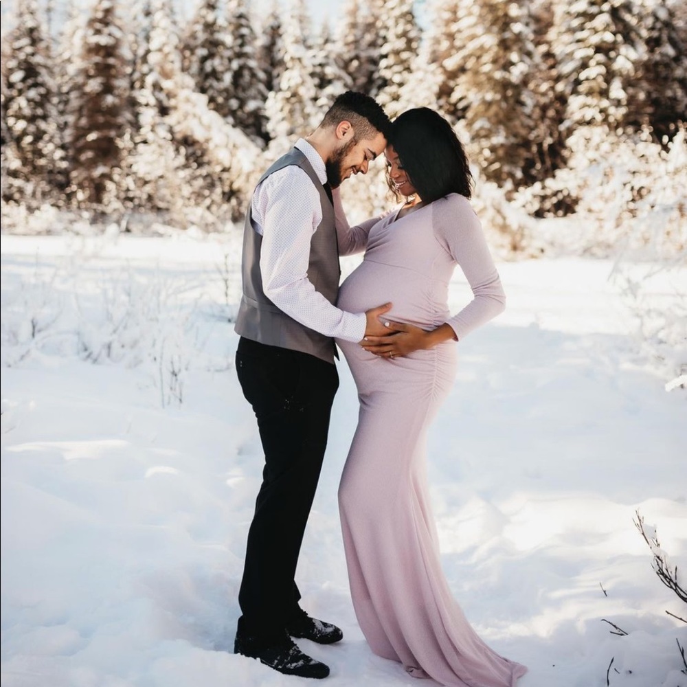 PinkBlush Maternity Dress Photoshoot Attire